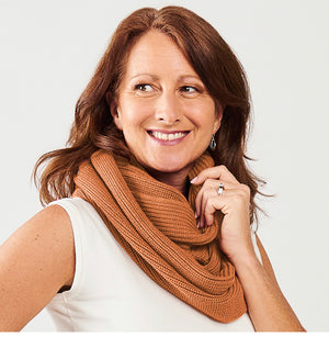 100% Organic Cotton -  Sweater Infinity Scarf