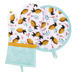 Lemon Oven Mitt Set