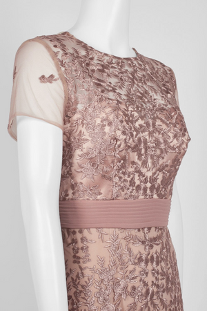 Crew Neck Short Sleeve Banded Dress