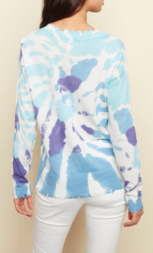 Distressed V-Neck Sweater | Charlie B