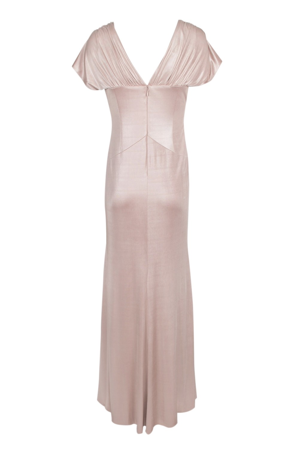Twist Cap Sleeve Metallic Dress