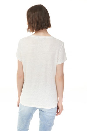 V-Neck Linen Tee