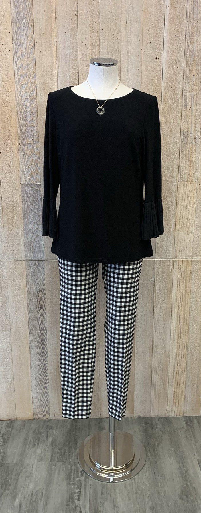 Fly Front Check Slacks