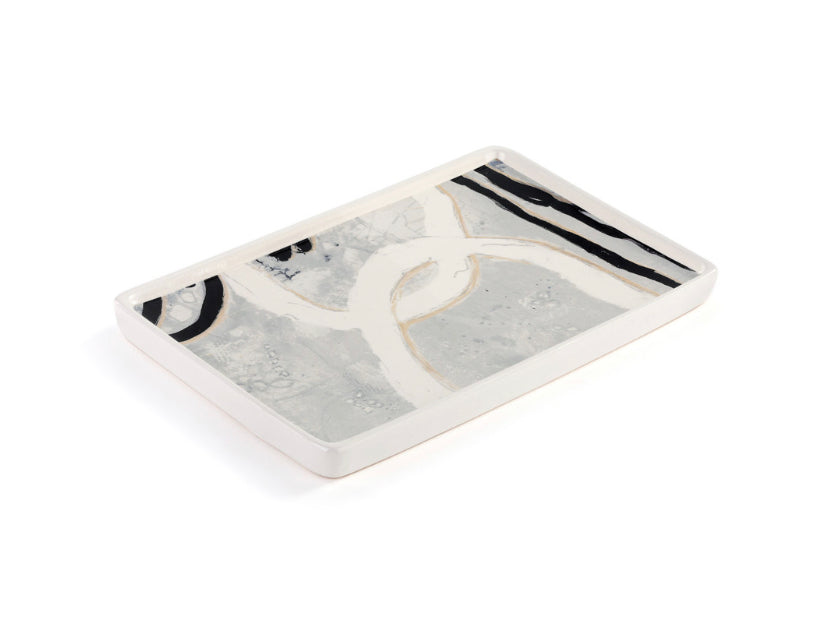 Airlifting Small Tray | Black & White