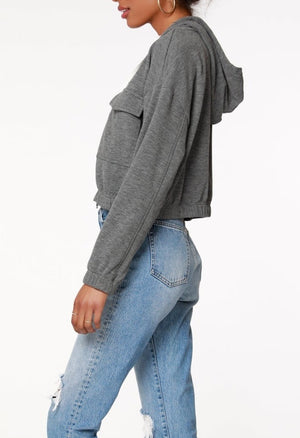 Crop Zip Up Jacket