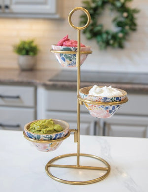 Floral Dip Bowl Set