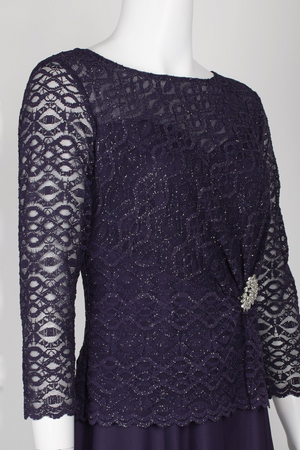 Long Dress With Brooch