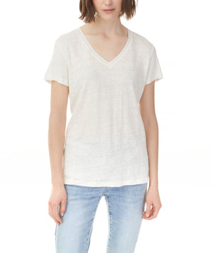 V-Neck Linen Tee