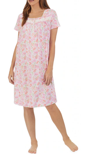 Pink Hydrangea Nightgown
