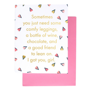 Greeting Card: Thinking of you Girl