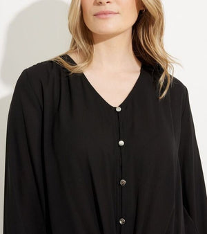 Button up blouse | Black