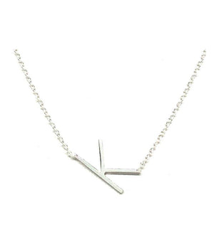 Silver K Necklace