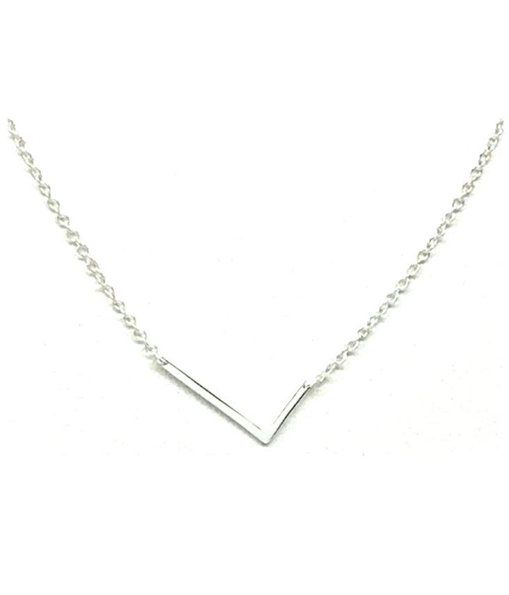 Silver L Necklace