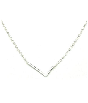Silver L Necklace