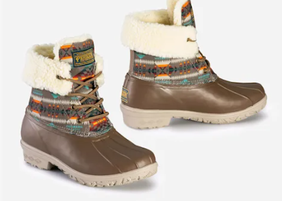 WOMENS BASKET MAKER ROLL TOP DUCK BOOTS