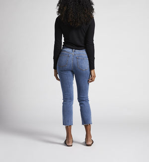 Ruby Mid Rise Straight Crop Jeans | Oceanfront