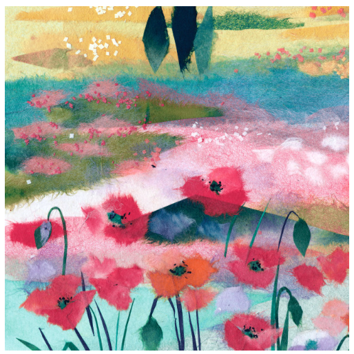 ArtLifting Rectangle Scarf | Poppy
