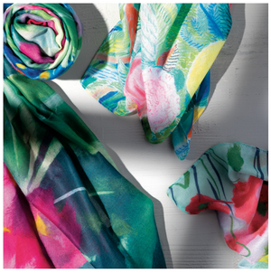 ArtLifting Rectangle Scarf | Hydrangea Ajisai