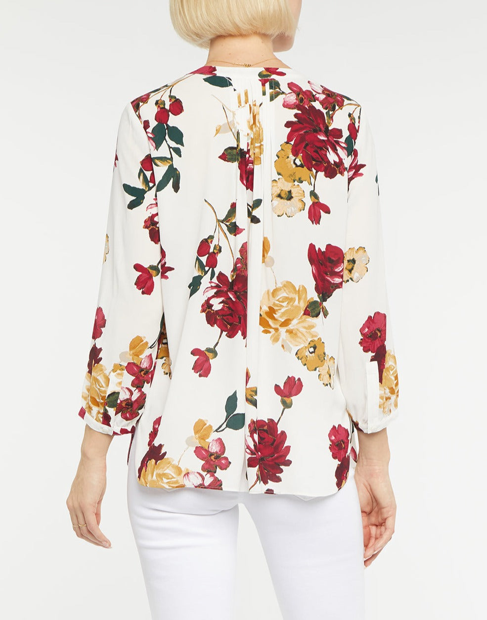 Pintuck Blouse Rose Medley | NYDJ