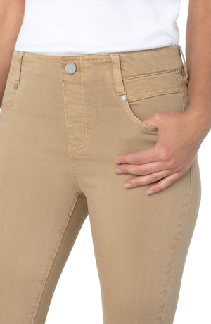 Gia Glider Crop Cut Hem 27" | Latte