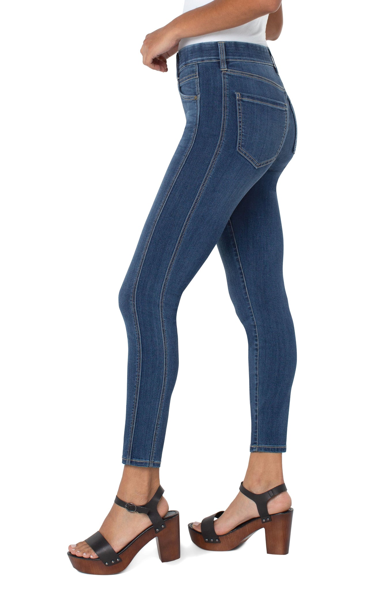 Gia Glider Seam Crop Skinny | Goldwater