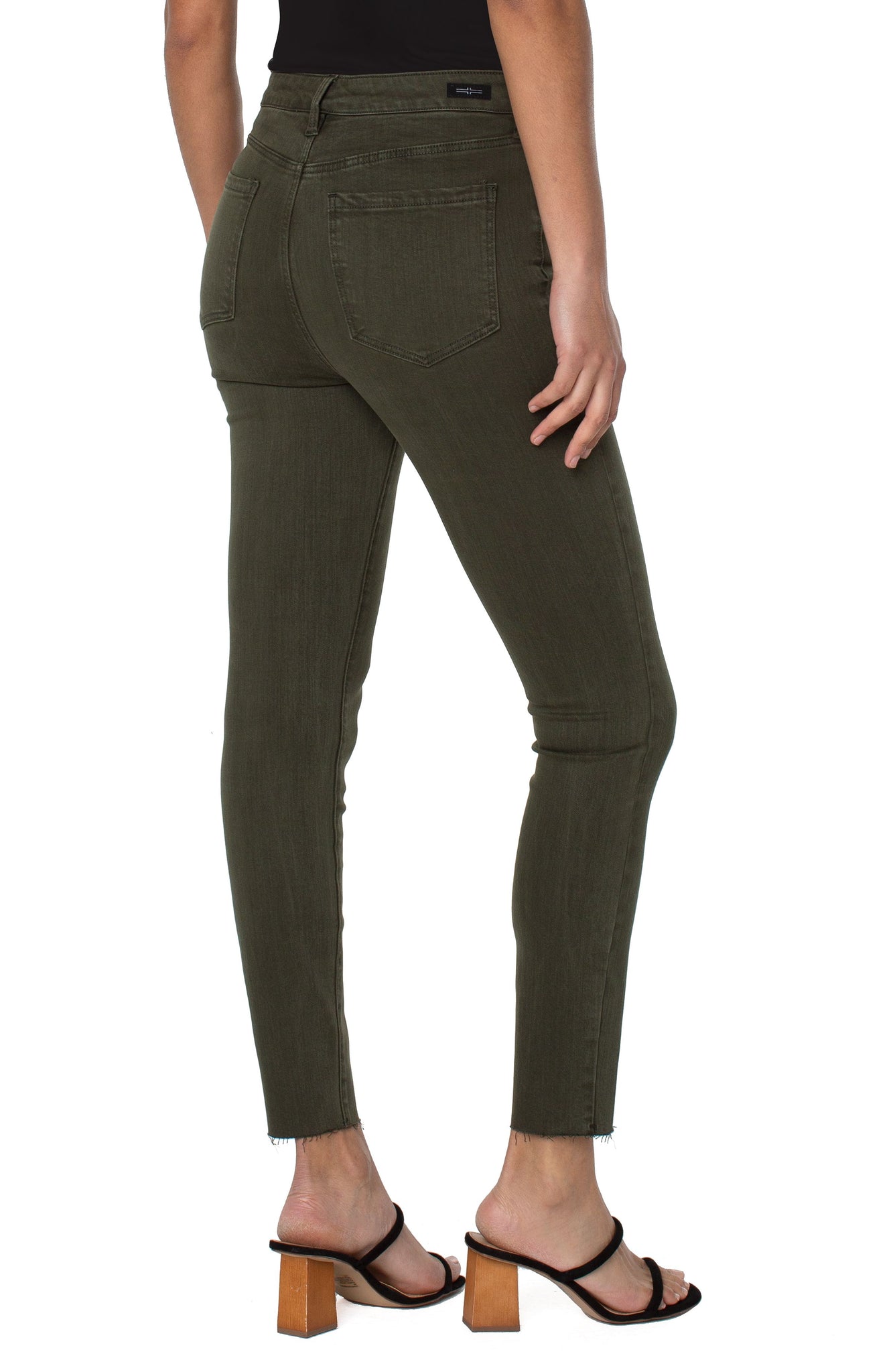 Abby High Rise Ankle Skinny Jeans | Grass