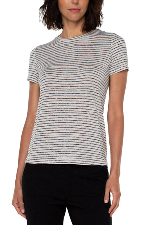 Slim Fit Shirt | Black stipes