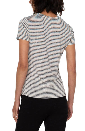 Slim Fit Shirt | Black stipes