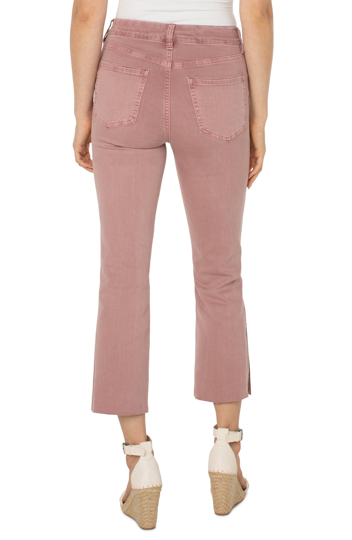 Gia Glider Crop With Slit | Aster Mauve