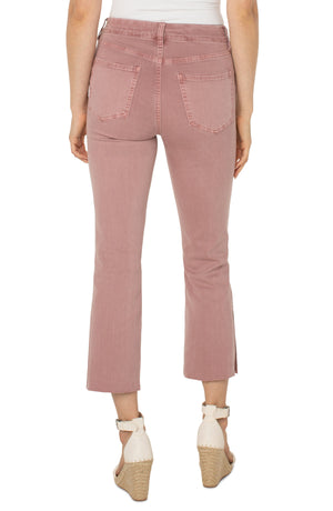 Gia Glider Crop With Slit | Aster Mauve