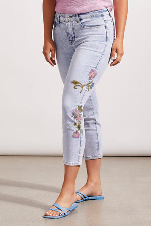 Audrey's Slim Capris | Blue Whisper