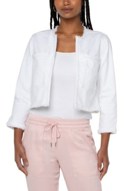 Crop Jacket | White