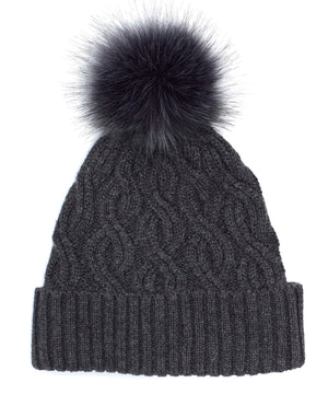Charcoal Pom Hat