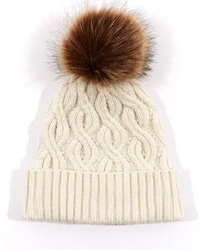 Ivory Pom Hat
