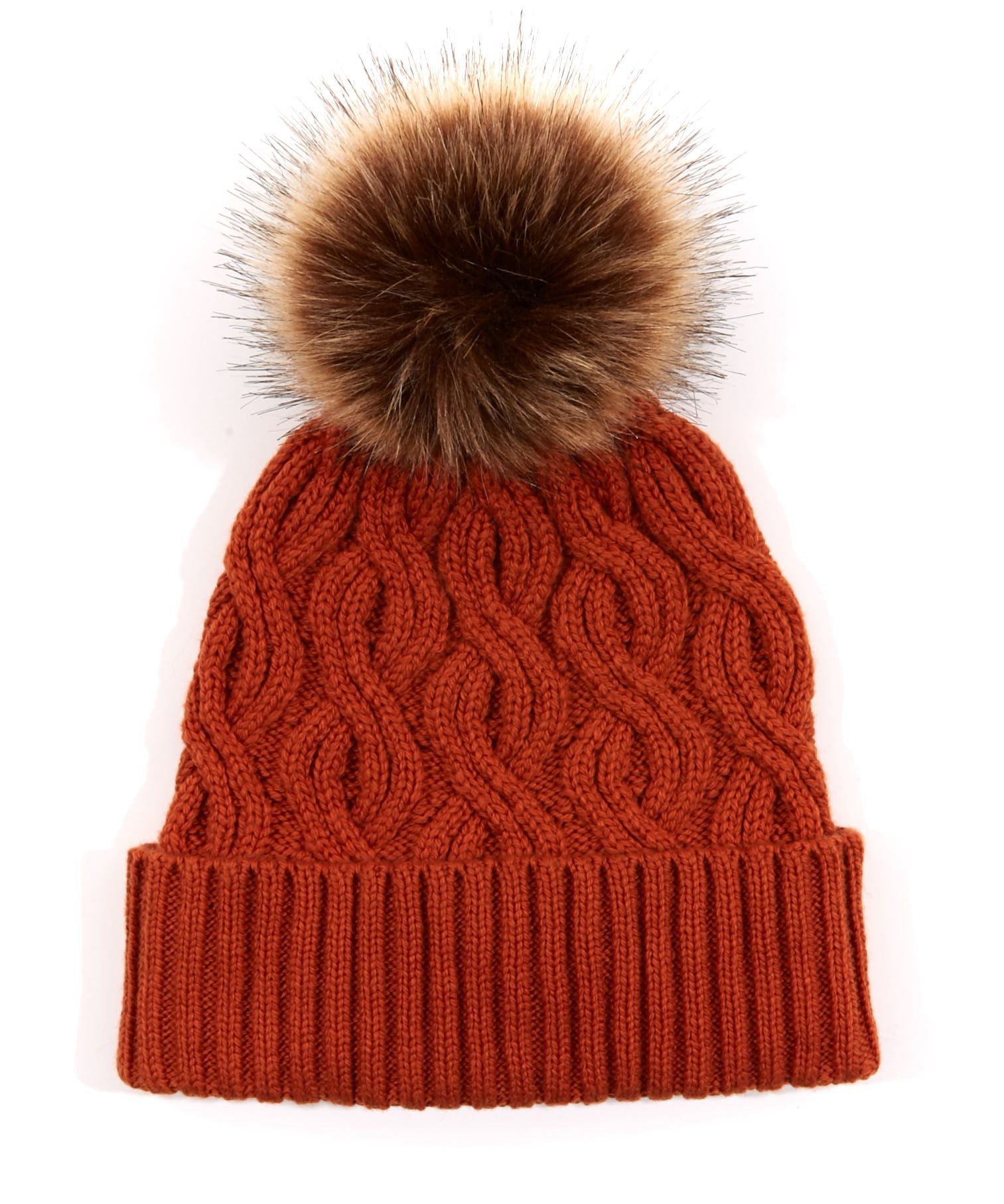 Orange Pom Hat