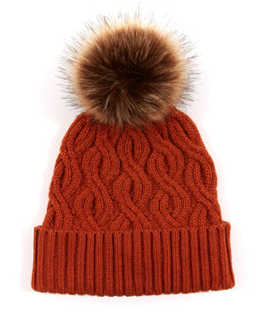 Orange Pom Hat